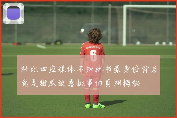 科比回应媒体不知林书豪身份背后竟是甜瓜故意挑事的真相揭秘